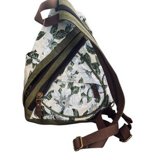 KL928 embroidered  Canvas Sling Bag - Backpack Shoulder Casual Daypack Rucksack